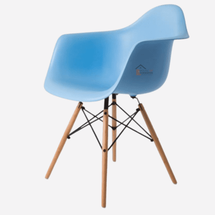 Light Blue dining chair| Mid Century Modern Eames Dining Arm Chair