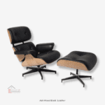 Charles Eames style lounge chair and footrest replica – Mid-century modern design
