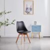 Modern Tulip Dining Chair in Black