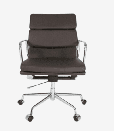 Dark Brown Eames Style EA217 Low Back Soft Pad Office Chair