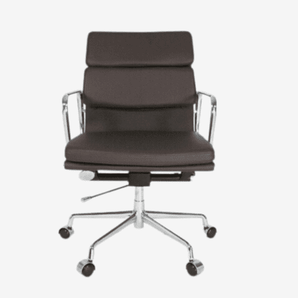 Dark Brown Eames Style EA217 Low Back Soft Pad Office Chair