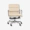 Cream Leather Office Chair EA 217