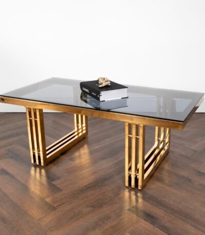 Close-up of Zurich Gold Coffee Table Surface