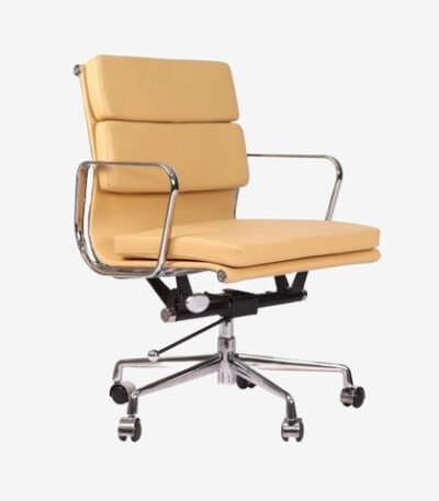 Camel Eames Style EA217 Low Back Soft Pad Office Chair https://houseoffurnishes.co.uk/product/tan-brown-best-ergonomic-office-chair-ea217/