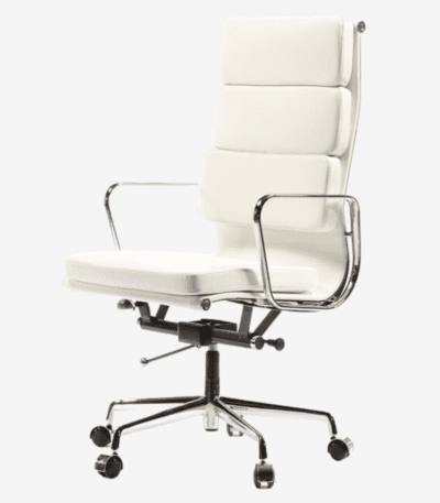 White Eames Style EA219 High Back Soft Pad Office Chair