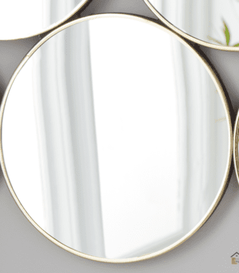 5 Circles Mirror Set in Modern Home Interior