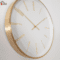 Close-up of Gold 16" Modern Analog Clock