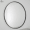 Manhattan Round Mirror (100cm) in Black as Vanity Mirror