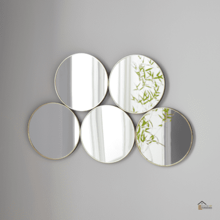 Circle Mirrors For Wallsr Set Hanging on Wall