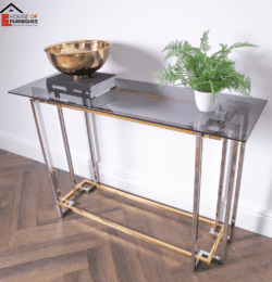 Black And Gold Console Table