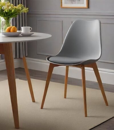 Modern Tulip Dining Chair - Grey: A Timeless Blend of Style and Comfort