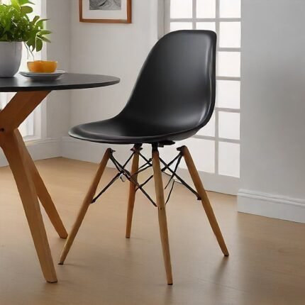 Eames DSW Chair Set of 2 - Black | House of Furnishes