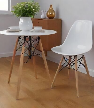 Eames DSW Dining Side Chair - White | Timeless Elegance