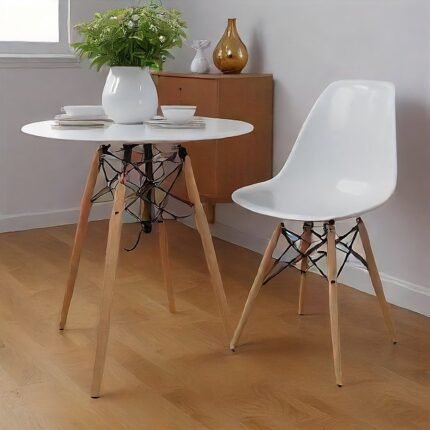 Eames DSW Dining Side Chair - White | Timeless Elegance