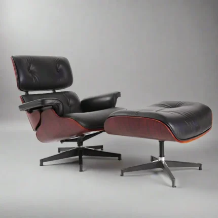 Charles Eames Lounge Chair and Ottoman with Rosewood Frame