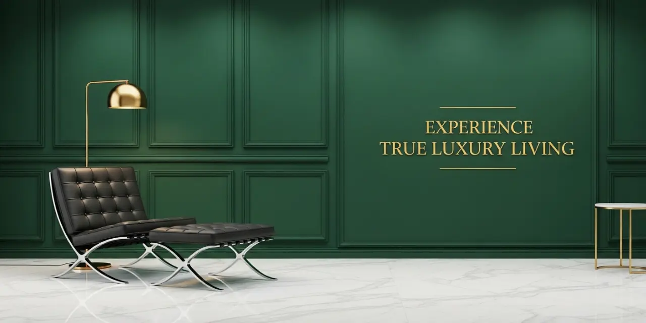 Designer furniture replica Barcelona chair with tufted leather cushions and polished stainless steel frame.