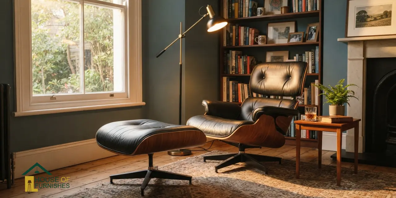 eames lounge chair and ottoman uk — rosewood and black leather chair with matching ottoman